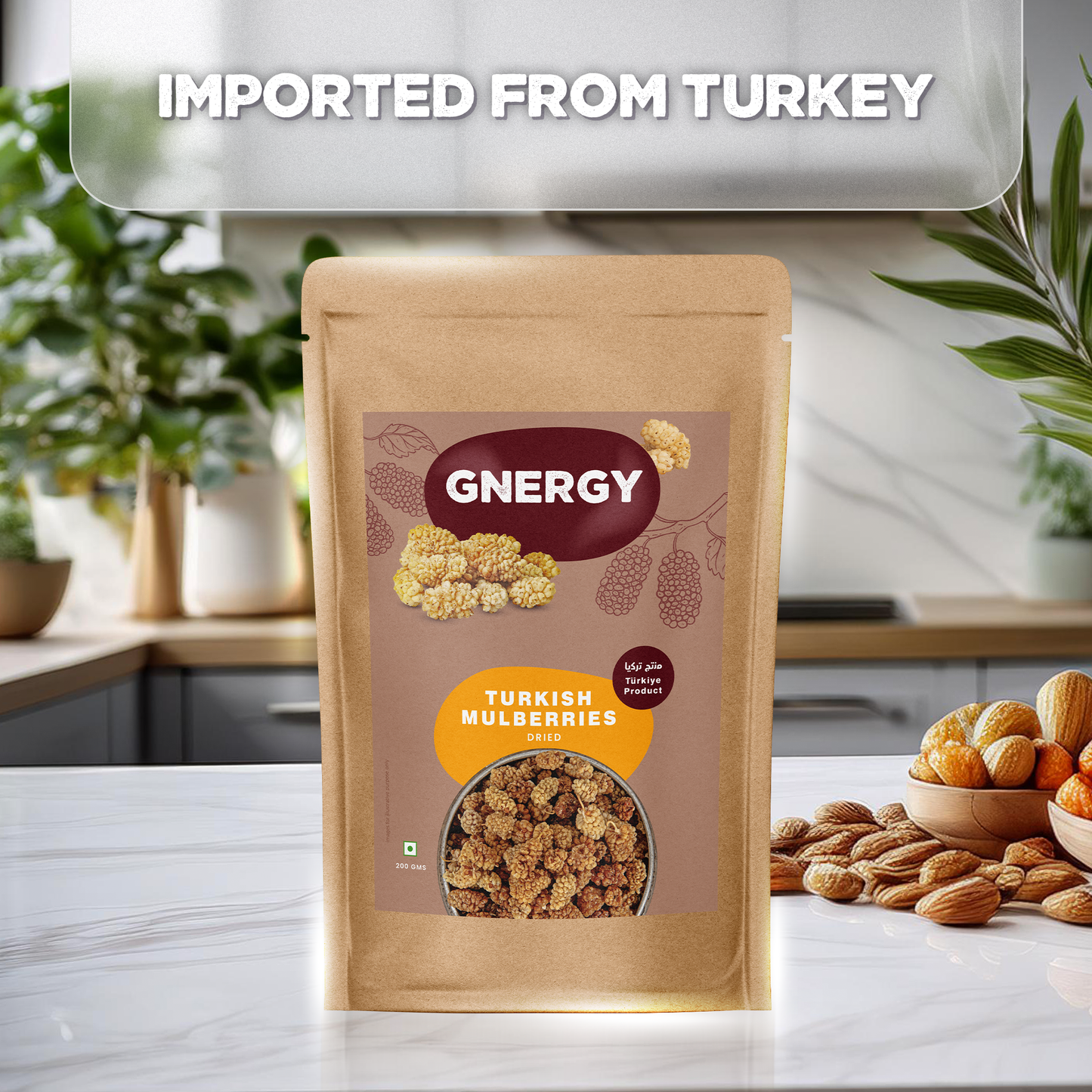 Gnergy's Turkish Dried Mulberries – Naturally Sweet, Delicately Chewy, and Rich in Nutrients