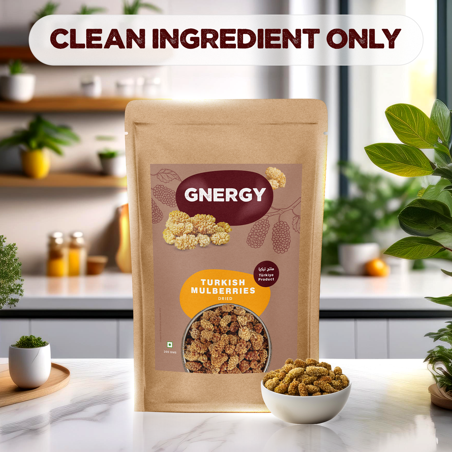 Gnergy's Turkish Dried Mulberries – Naturally Sweet, Delicately Chewy, and Rich in Nutrients